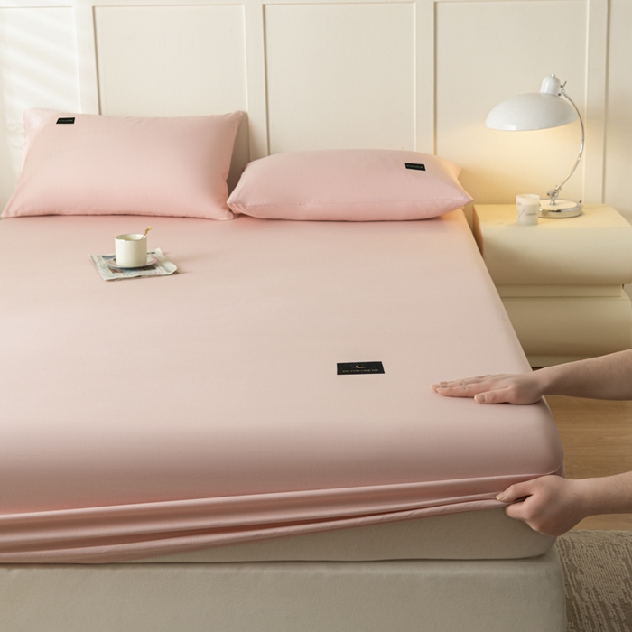 91家纺网 家纺一手货源 找家纺 鑫钰 2024新款A类新疆长绒棉床笠-星月 	 星月-茱萸粉