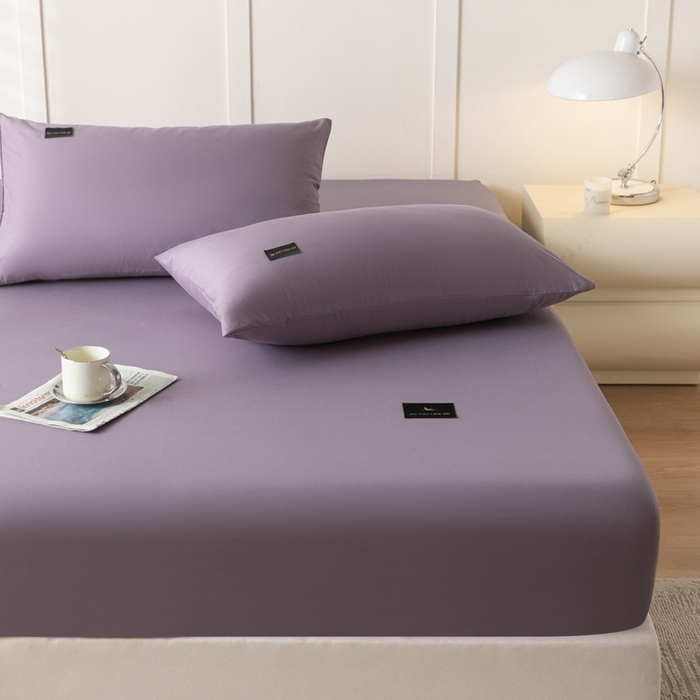 91家纺网 家纺一手货源 找家纺 鑫钰 2024新款A类新疆长绒棉床笠-星月 	 星月-魅惑紫