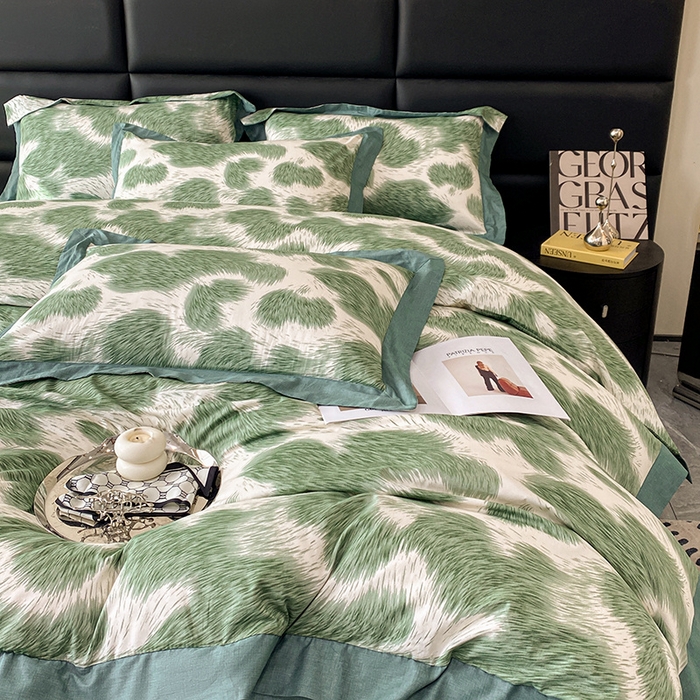 91家纺网 家纺一手货源 找家纺 金奇达 2024新款全棉宽边轻奢四件套 若梦