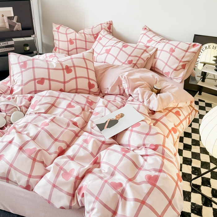 91家纺网 家纺一手货源 找家纺 （总）呗旺鹿 2024新款休闲风全棉纯棉四件套