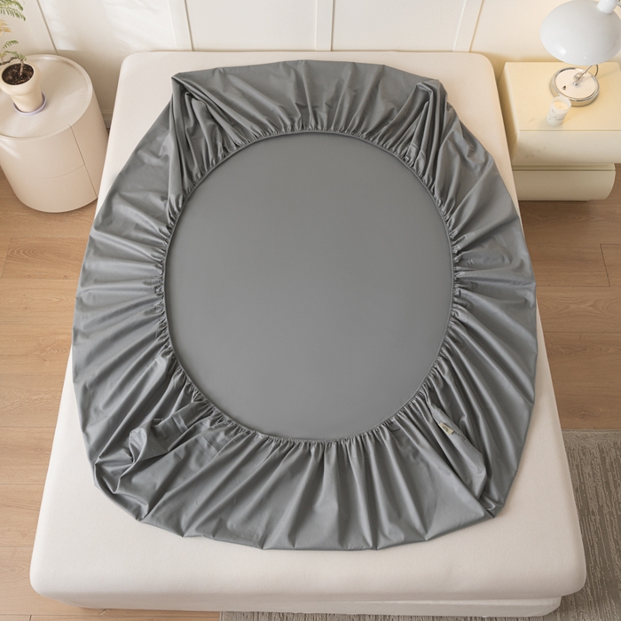 91家纺网 家纺一手货源 找家纺 鑫钰 2024新款A类新疆长绒棉床笠-星月 	 星月-雅致灰