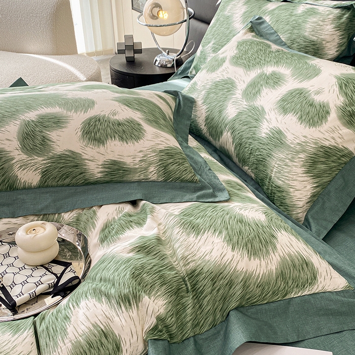 91家纺网 家纺一手货源 找家纺 金奇达 2024新款全棉宽边轻奢四件套 若梦