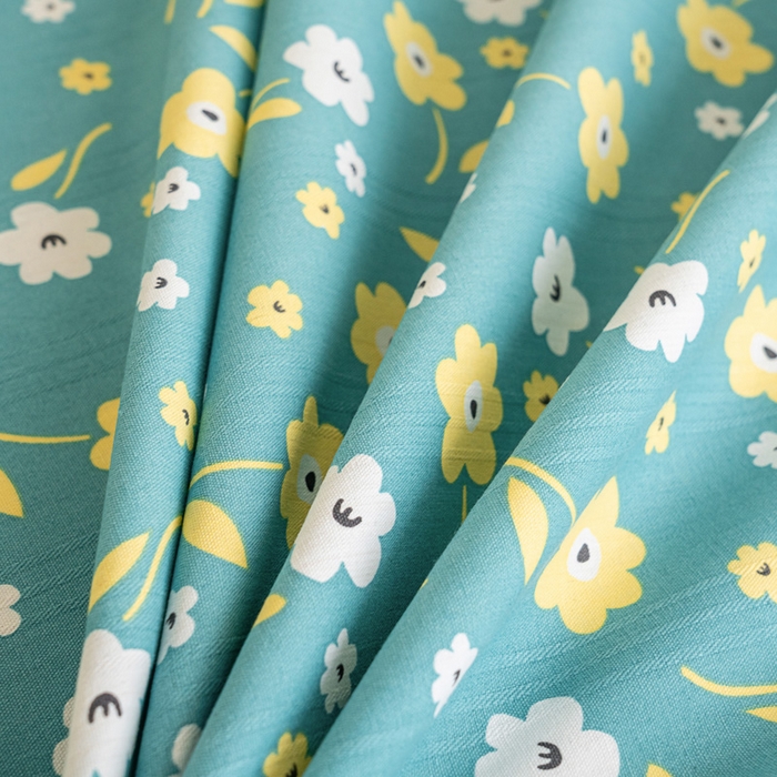 91家纺网 家纺一手货源 找家纺 首爱家纺 2025新款花边老粗布印花床单系列套件 繁花热情