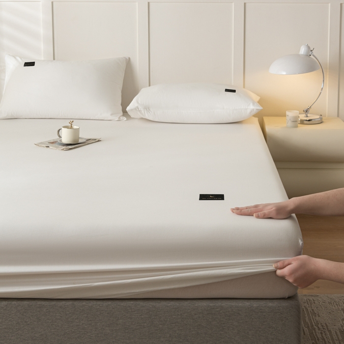 91家纺网 家纺一手货源 找家纺 鑫钰 2024新款A类新疆长绒棉床笠-星月 	 星月-雪月白