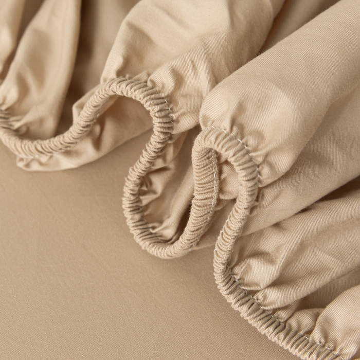 91家纺网 家纺一手货源 找家纺 鑫钰 2024新款A类新疆长绒棉床笠-星月 	 星月-香槟驼