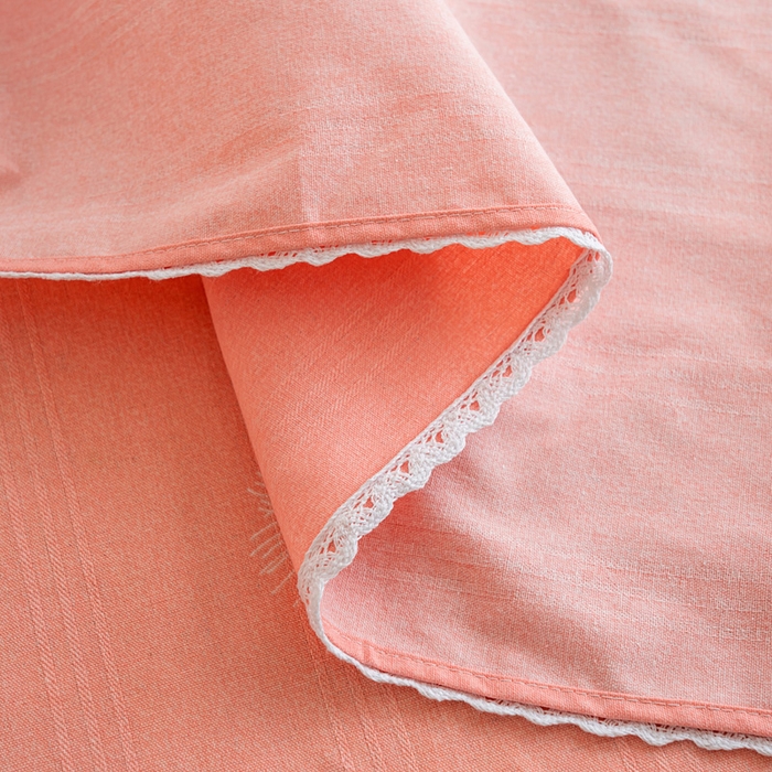 91家纺网 家纺一手货源 找家纺 首爱家纺 2025新款花边老粗布印花床单系列套件 蒲影花香