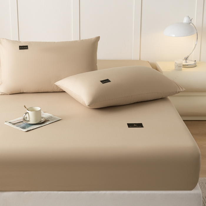 91家纺网 家纺一手货源 找家纺 鑫钰 2024新款A类新疆长绒棉床笠-星月 	 星月-香槟驼