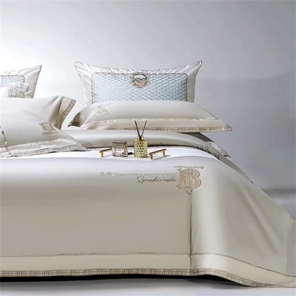 91家纺网 家纺一手货源 找家纺 （总）玖玖爱家纺 2024新款180S长绒棉绣花昕动系列四件套