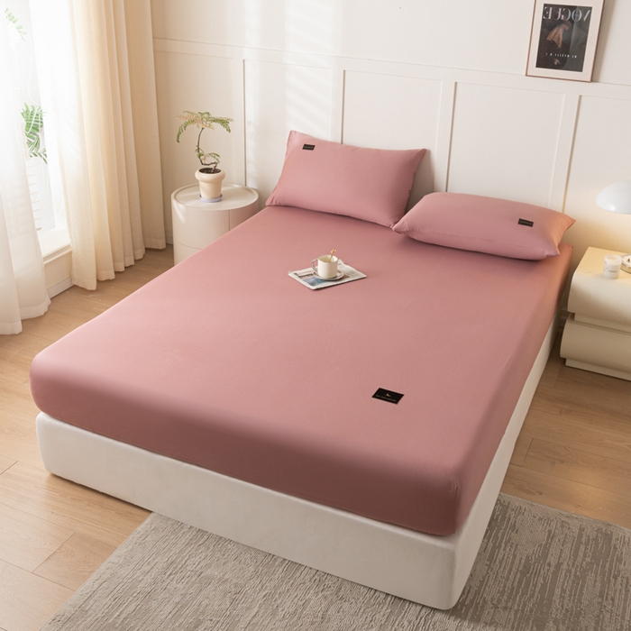 91家纺网 家纺一手货源 找家纺 鑫钰 2024新款A类新疆长绒棉床笠-星月 	 星月-美豆沙