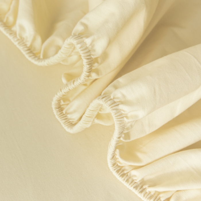 91家纺网 家纺一手货源 找家纺 鑫钰 2024新款A类新疆长绒棉床笠-星月 	 星月-奶油黄