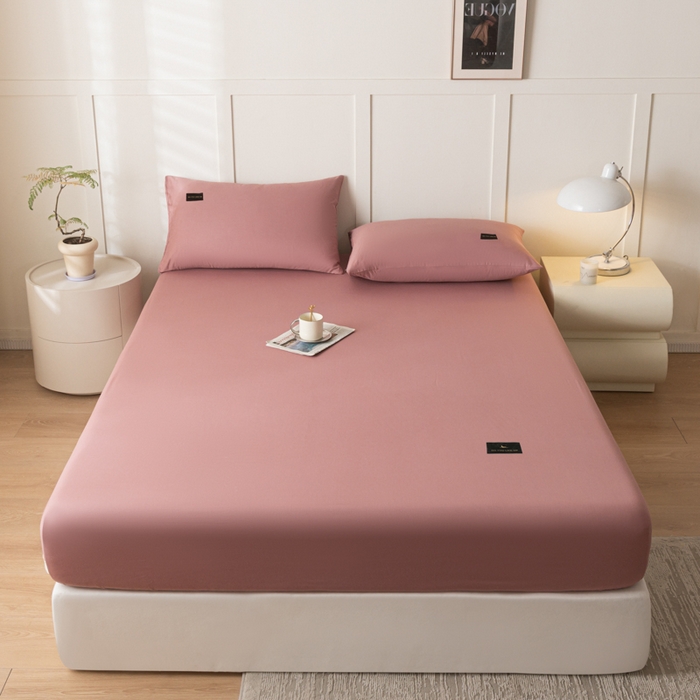 91家纺网 家纺一手货源 找家纺 鑫钰 2024新款A类新疆长绒棉床笠-星月 	 星月-美豆沙