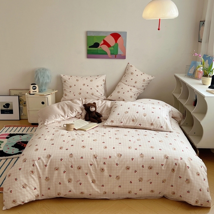 91家纺网 家纺一手货源 找家纺 （总）希文 2024新款全棉卡通印花四件套