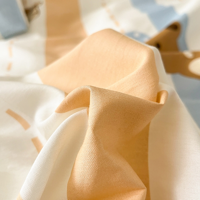 91家纺网 家纺一手货源 找家纺 红馆 2025年全棉12868印花系列四件套 休闲小熊