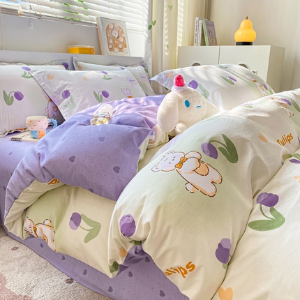 91家纺网 家纺一手货源 找家纺 （总）朵安家纺 2024新款12868全棉四件套系列-四件套