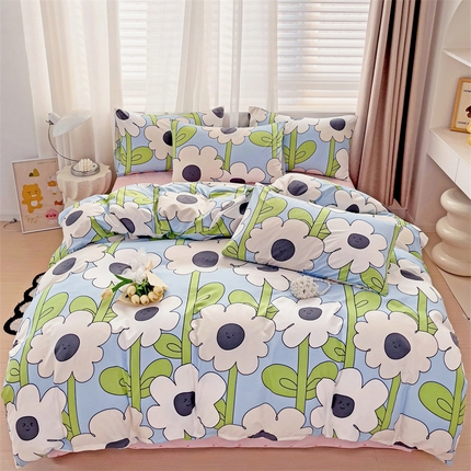 91家纺网 家纺一手货源 找家纺 （总）庭笙 新款A类有机棉印花款四件套