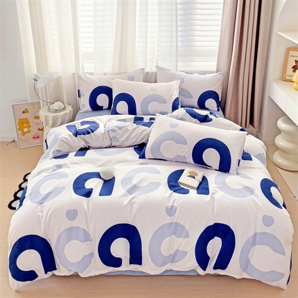 91家纺网 家纺一手货源 找家纺 （总）庭笙 新款A类有机棉印花款四件套