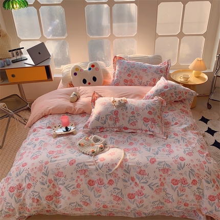 91家纺网 家纺一手货源 找家纺 （总）莱豫 2024新款纯棉四件套-第一波