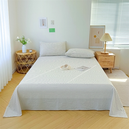 91家纺网 家纺一手货源 找家纺 （总）恋人优选 2024新款纯棉色织水洗床单枕套