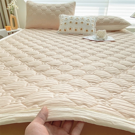 91家纺网 家纺一手货源 找家纺 （总）鑫钰 2024新款A类水洗棉大豆夹棉床护垫