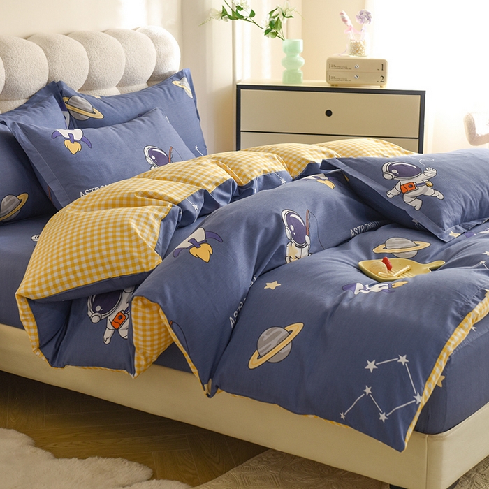 91家纺网 家纺一手货源 找家纺 八十八家纺 2025新款全棉12868床笠款四件套 星际迷航