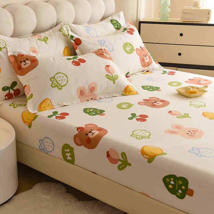 91家纺网 家纺一手货源 找家纺 八十八家纺 2025新款全棉12868系列单品床笠 糖果盒