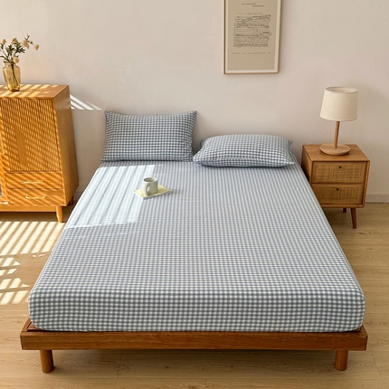 91家纺网 家纺一手货源 找家纺 （总）恋人优选 2024新款纯棉色织床笠枕套