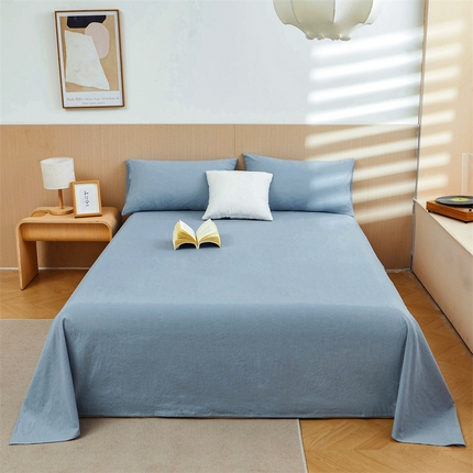 91家纺网 家纺一手货源 找家纺 （总）恋人优选 2024新款纯棉色织水洗床单枕套