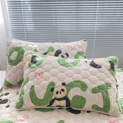 91家纺网 家纺一手货源 找家纺 （总） 九亭家纺 2024新款全棉夹棉防口水防头油枕套