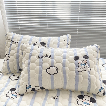 91家纺网 家纺一手货源 找家纺 （总） 九亭家纺 2024新款全棉夹棉防口水防头油枕套