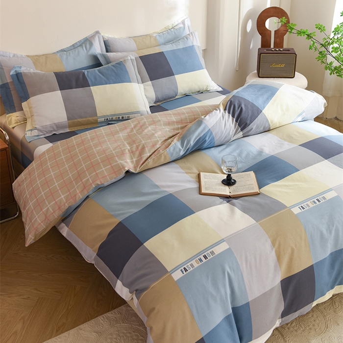 91家纺网 家纺一手货源 找家纺 八十八家纺 2025新款全棉12868床笠款四件套 简伯格