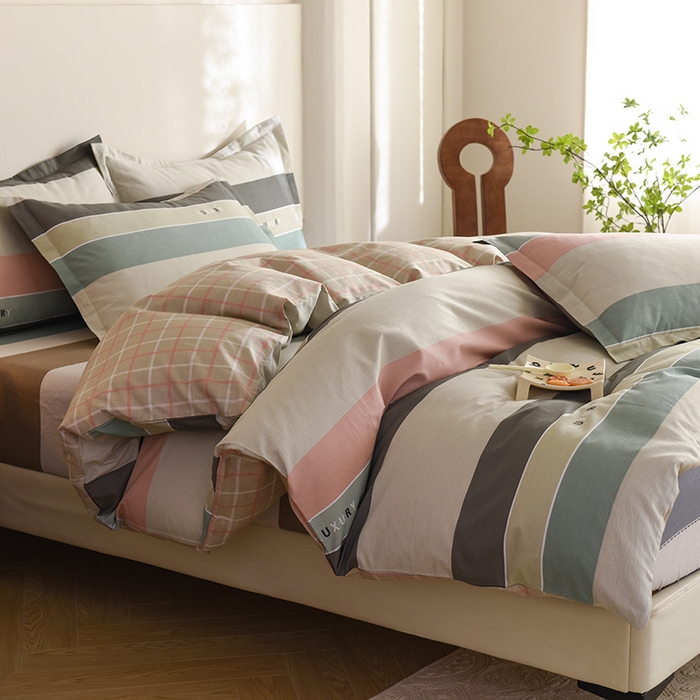 91家纺网 家纺一手货源 找家纺 八十八家纺 2025新款全棉12868床笠款四件套 绅调