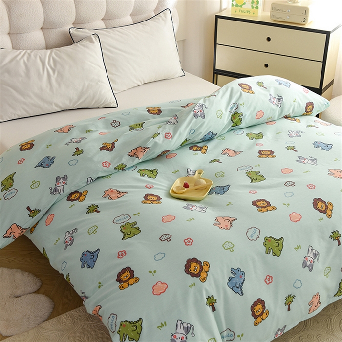 91家纺网 家纺一手货源 找家纺 八十八家纺 2025新款全棉12868系列单品被套 森森乐园