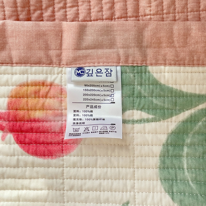 91家纺网 家纺一手货源 找家纺 沐纯家居 2024新款40S13372双面纯棉床盖三件套 时榴