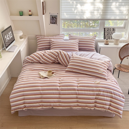 91家纺网 家纺一手货源 找家纺 （总）蓝米卡夫 2024新品-全棉色织水洗棉七彩系列