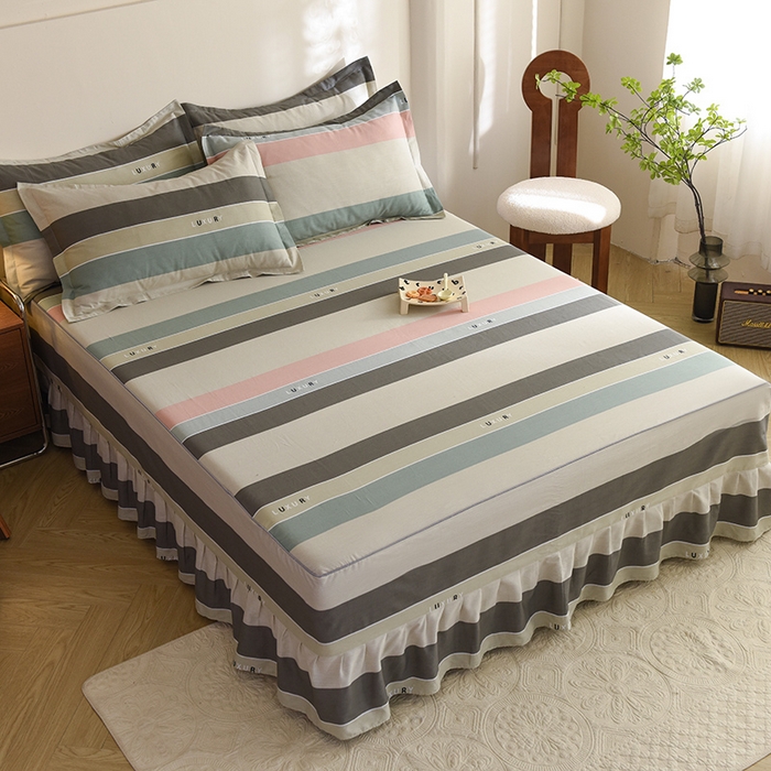 91家纺网 家纺一手货源 找家纺 八十八家纺 2025新款全棉12868系列四件套单品床裙 绅调