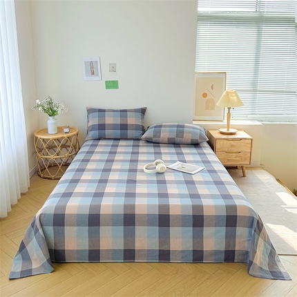 91家纺网 家纺一手货源 找家纺 （总）恋人优选 2024新款纯棉色织水洗床单枕套