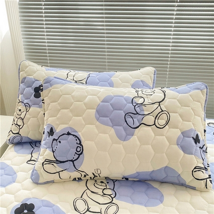 91家纺网 家纺一手货源 找家纺 （总） 九亭家纺 2024新款全棉夹棉防口水防头油枕套