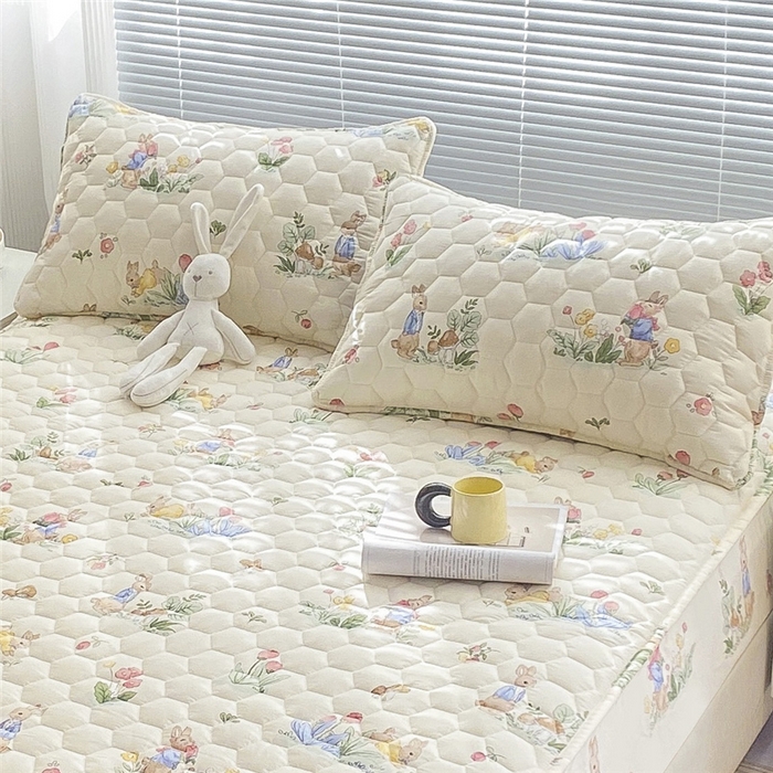 91家纺网 家纺一手货源 找家纺  九亭家纺 2024新款全棉夹棉防口水防头油枕套 防水-蘑菇屋