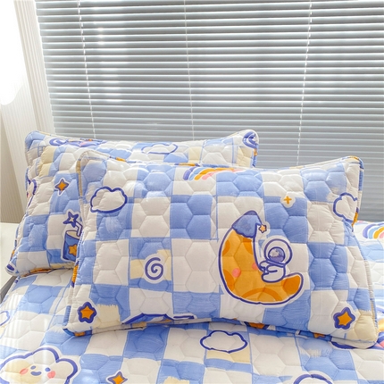 91家纺网 家纺一手货源 找家纺 （总） 九亭家纺 2024新款全棉夹棉防口水防头油枕套