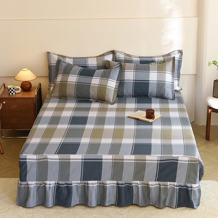 91家纺网 家纺一手货源 找家纺 八十八家纺 2025新款全棉12868床笠款四件套 加州风情