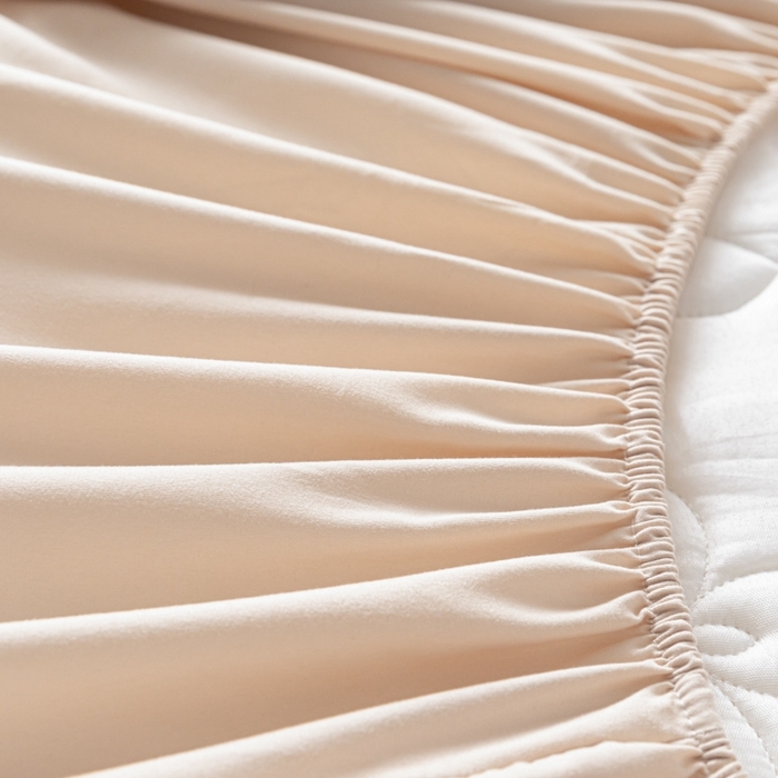 91家纺网 家纺一手货源 找家纺 （总）鑫钰 2024新款原棉大豆夹棉床笠-幸运花