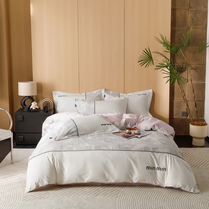 91家纺网 家纺一手货源 找家纺 卡姿家纺 2024春夏小资简约款四件套—丽森 丽森几何