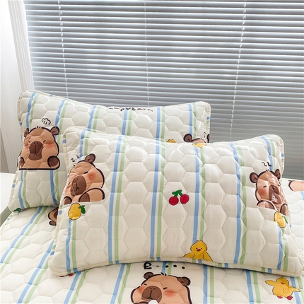 91家纺网 家纺一手货源 找家纺 （总） 九亭家纺 2024新款全棉夹棉防口水防头油枕套