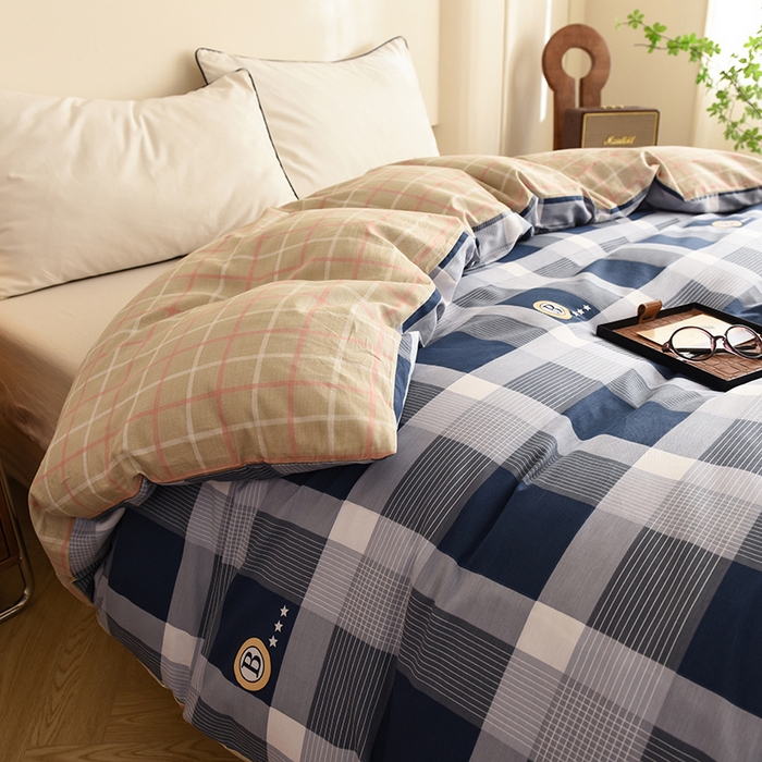 91家纺网 家纺一手货源 找家纺 八十八家纺 2025新款全棉12868系列单品被套 蓝语