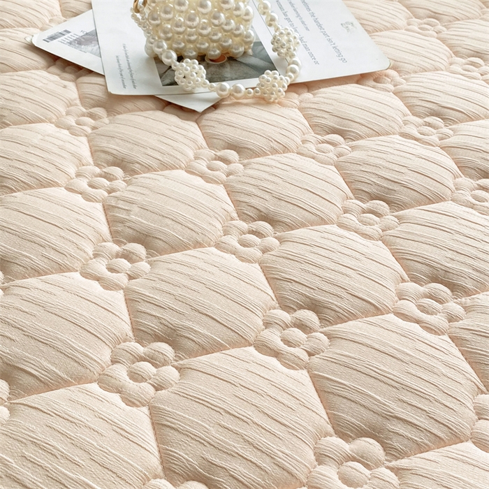 91家纺网 家纺一手货源 找家纺 鑫钰 2024新款A类水洗棉大豆夹棉床护垫 太阳花-浅妃粉