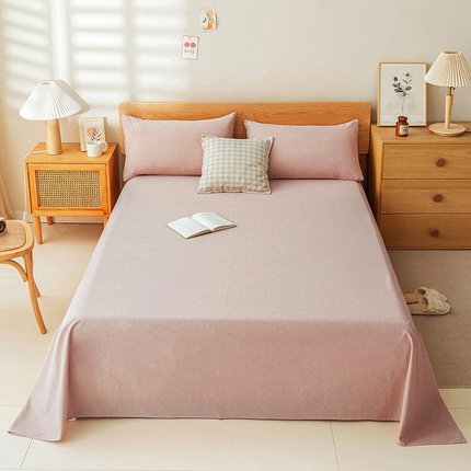 91家纺网 家纺一手货源 找家纺 （总）恋人优选 2024新款纯棉色织水洗床单枕套