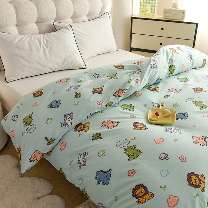 91家纺网 家纺一手货源 找家纺 八十八家纺 2025新款全棉12868系列单品被套 森森乐园