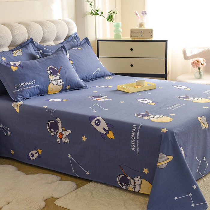 91家纺网 家纺一手货源 找家纺 八十八家纺2025新款全棉12868系列四件套单品床单 星际迷航