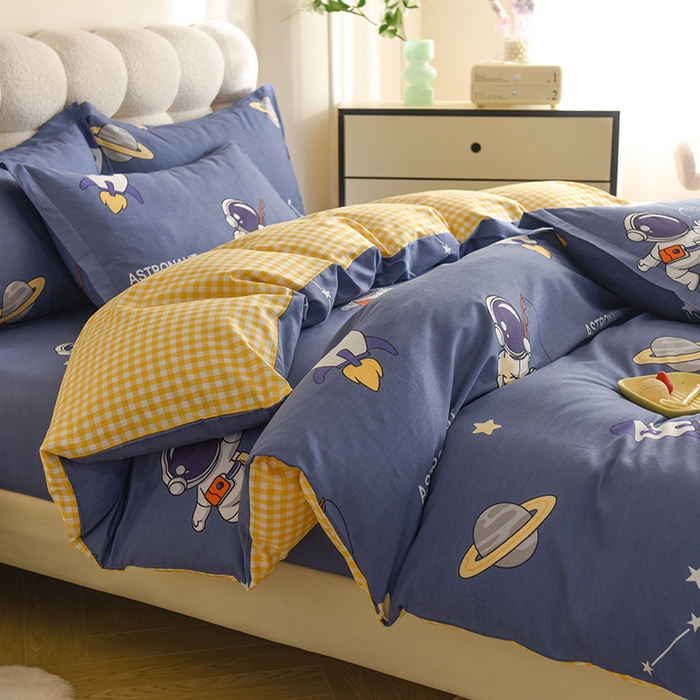 91家纺网 家纺一手货源 找家纺 八十八家纺 2025新款全棉12868床笠款四件套 星际迷航