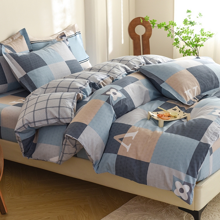 91家纺网 家纺一手货源 找家纺 八十八家纺 2025新款全棉12868床笠款四件套 交响曲